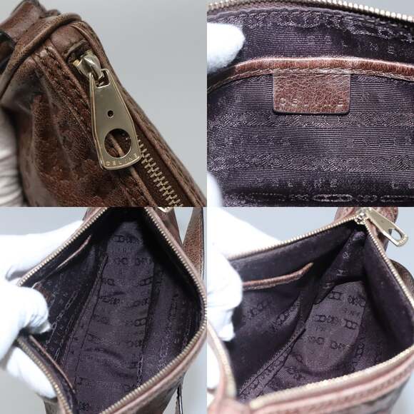 CELINE Shoulder Bag Leather Brown - Picture 11 of 12